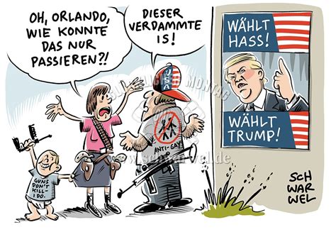 Er weigert sich aber bis auf den heutigen tag, seine niederlage einzugestehen. - Schwarwel Karikatur