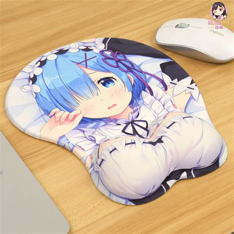 D.va mouse pad bottom buttock play mats 3d wrist rest overwatch anime ow games. Anime Re Zero Rem 3D Soft Mousepad Breast Mouse Pad Mat ...