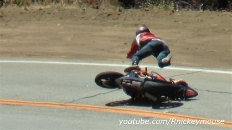 A chain that is too loose or tight, improperly inflated tires, etc. Loose Chain Highside Crash - Mulholland - YouTube