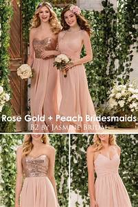  Bridal B2 Rose Gold Peach Bridesmaids Rose Gold
