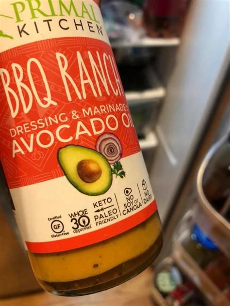 Primal kitchen, balsamic vinaigrette & marinade, made with avocado oil, 8 fl oz (237 ml). Primal Kitchen BBQ Ranch boo-boo? - Can I have ___? - Whole30