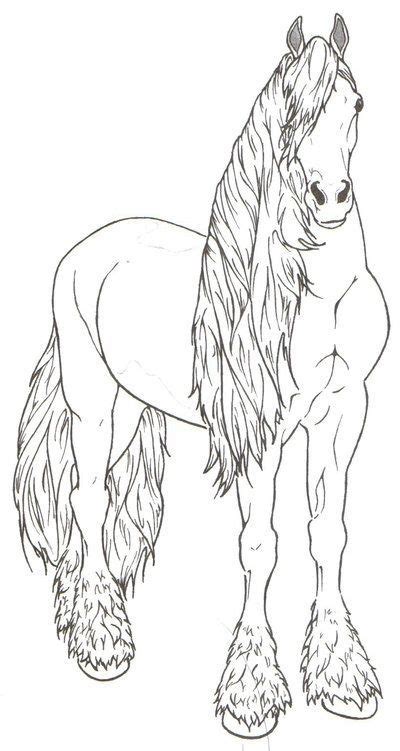 printable friesian horse coloring pages sheets coloringbase