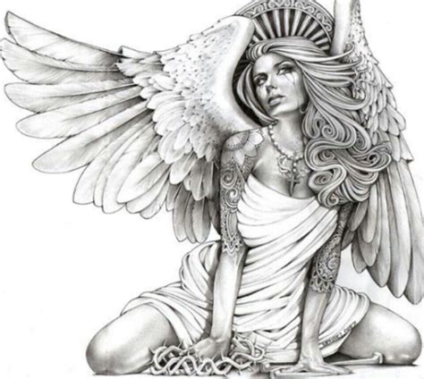 Dreamstime is the world`s largest stock photography community. Beautiful Fallen Angel | Angel tattoo designs, Angel art ...