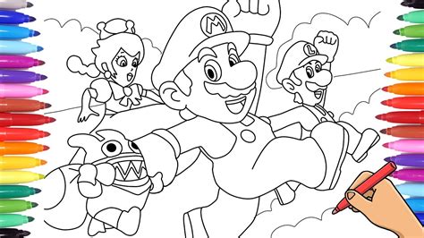 Kids love filling the coloring sheets of super mario with vibrant colors. SUPER MARIO BROS DELUXE COLORING PAGES 2019 -NINTENDO ...