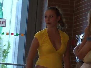 Go on to discover millions of awesome videos and pictures in thousands of other categories. Schoolgirl with firm tits in yellow blouse - Voyeurs HD