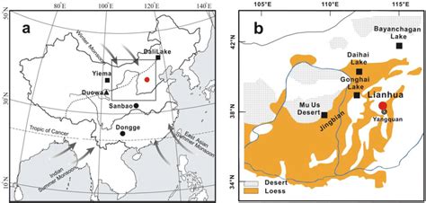 The cumulus project wang et al 2008 is an academic proposal based on opennebula. (a) Location of Lianhua (this study, red circle), Sanbao ...