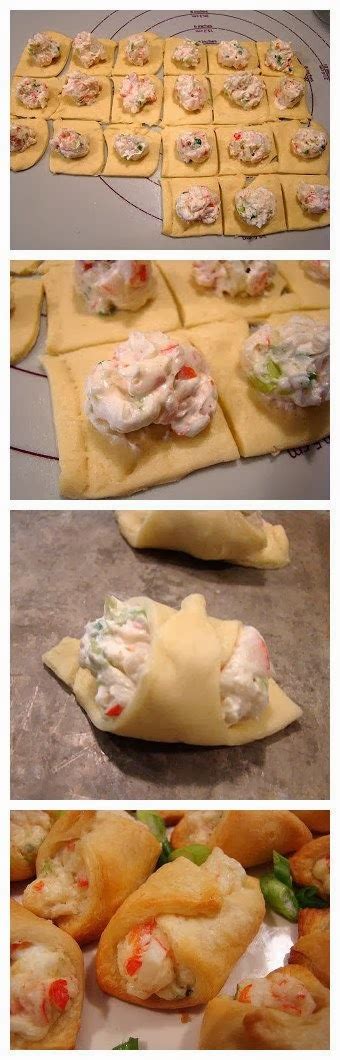 The last few weeks i usually have a night off and get chicken treat but i don't think i want that this week. How To Crab-Filled Crescent Wontons