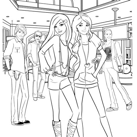 The princes barbie and ken. Barbie And Friends Coloring Pages - Coloring Home