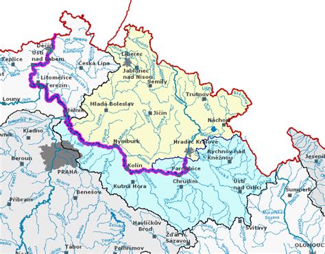 V plánu je mimo jiné i stavba suchého poldru v machníně. Povodí Labe - Wasserstände und Abflüsse 5.1