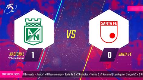 Santa fe have scored at least one goal in each of their last 5 home matches. EN VIVO: Atlético Nacional vs Santa Fe - YouTube