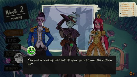 Go to the classroom first and they should be talking about a party or something. Monster prom guide.