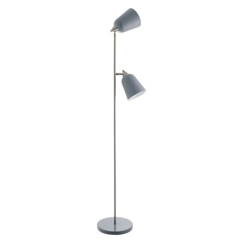 They're easy to move, so you can make anywhere a little cosier. DOUBLE Grey metal twin head floor lamp | Floor lamp ...