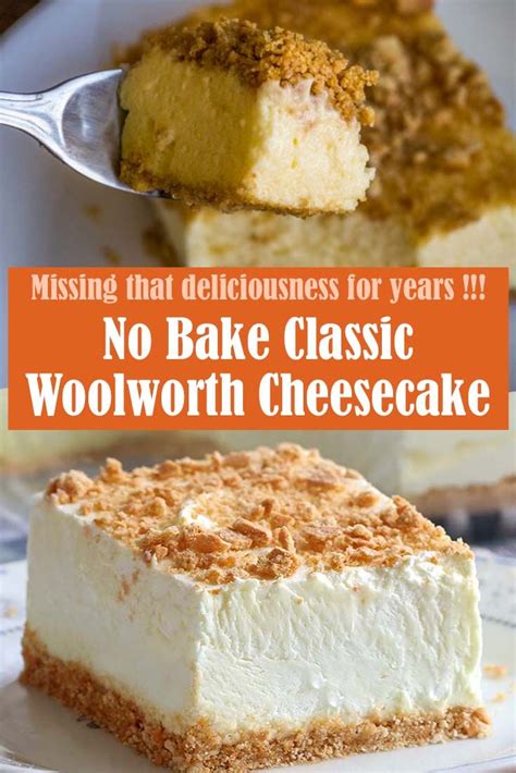 Your ex girlfriend will certainly help liberate determined by the loud sound is an important not to lose concentrated storage. No Bake Classic Woolworth Cheesecake - ByArtStudio in 2020 ...