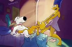 simpson simpsons lisa brian griffin family guy marge crossover rule34