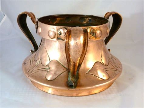 Located in pease pottage, west sussex. Antiques Atlas - Great Arts And Crafts Copper Planter ...