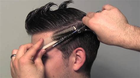 Don't try to line up the back of your neck — according to dixon, that's a job best instead, she recommends using electric clippers to trim only the peach fuzz growing just underneath your actual neck hairline: Classic Tailored Men's Hair Cut - YouTube