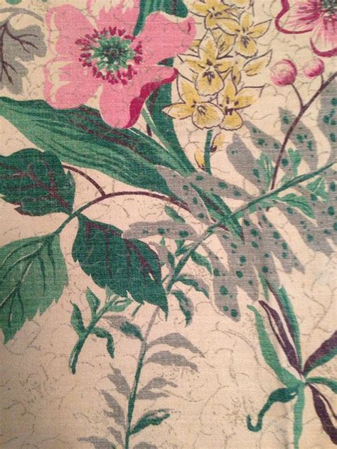 Tropical plants printed table cloth floral pattern table cover. Vintage Floral Bark Cloth by SylviasFinds on Etsy, $5.00 ...