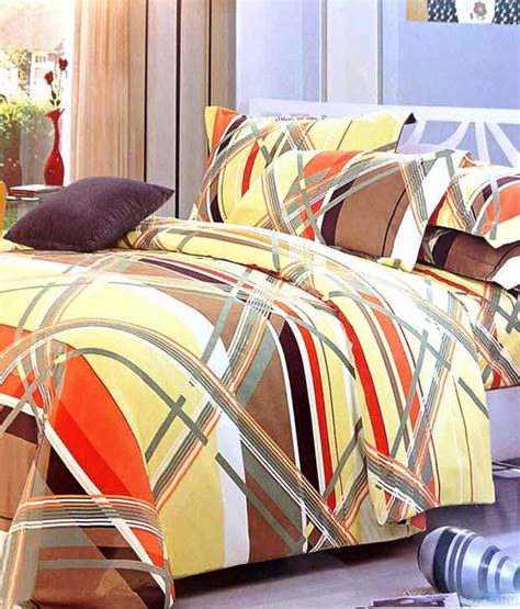 Made of a blend of recycled polyester and recycled cotton in a percale weave, these sheets have a cool, breathable, crisp and lightweight feel. Allay Home Stripes Yellow Bed Sheet - Buy Allay Home ...
