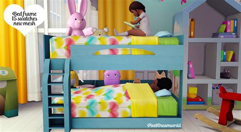 This is one of the most comfortable beds that the sims 4 community owns. Sims 4 CC's - The Best: Functional Toddler Bunk Bed Frame ...