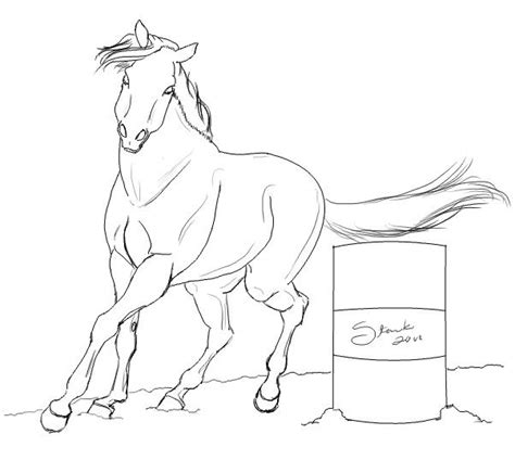 Download Barrel Racing Horse Coloring Pages | Horse coloring, Horse ...