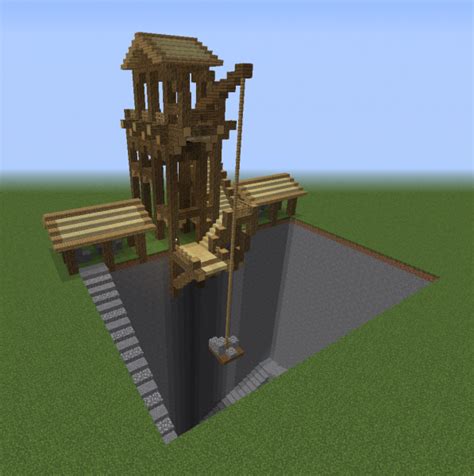 6 epic wall designs & ideas! Ragnar's Medieval Quarry Crane - Blueprints for MineCraft ...