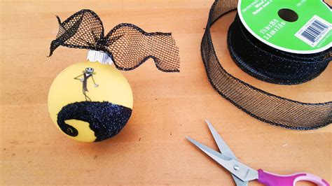 Here is a way to make your own nightmare before christmas ornaments! DIY Nightmare Before Christmas Ornament: Glows in the Dark!