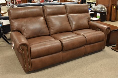 Best quality, hard to find , knole real leather, nailhead all around! Coleman Sofa by Omnia - O'Reilly's Furniture