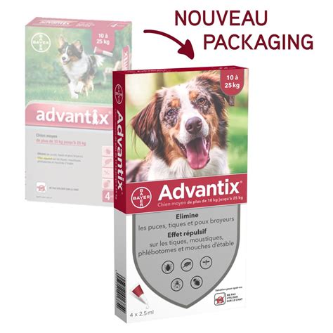 La gamme advantix de bayer sont des produits pour prendre soin des animaux de. ADVANTIX anti puce chien - Une Pharmacie