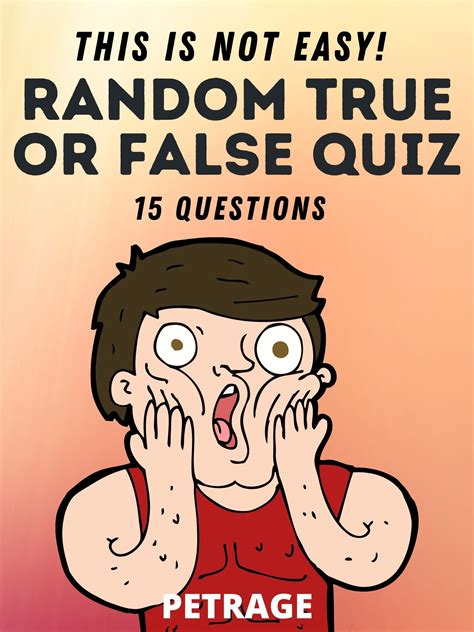 If you can ace this general knowledge quiz, you know more t. Random True or False Quiz | Quizzes for fun, Quiz, Easy trivia