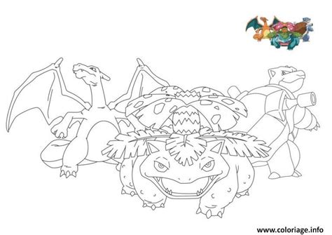 La coloriage pokemon dracaufeu n'est pas de la sorte laborieux qu'il y face. Coloriage Pokemon Florizarre Dracaufeu Tortank Dessin ...