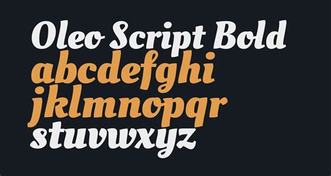 Oleo script is a unicode typeface household that supports languages that make use of the latin oleo script font. Oleo Script Bold free Font - What Font Is