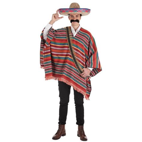 Contamos con todo tipo de atuendos para hombre, desde los más originales y. Disfraz de Mejicano Poncho para Hombre