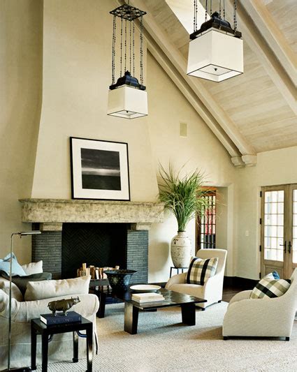 I love the concept of a living area arranged. open floor plan vaulted ceiling kitchen living room ...