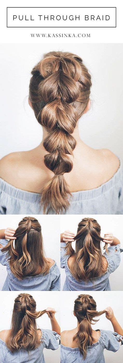 Combining two different braiding techniques, this style is perfect for anyone with long hair and a little extra time on their hands. 24 Easy Hairstyles Step by Step DIY | Thick hair styles ...