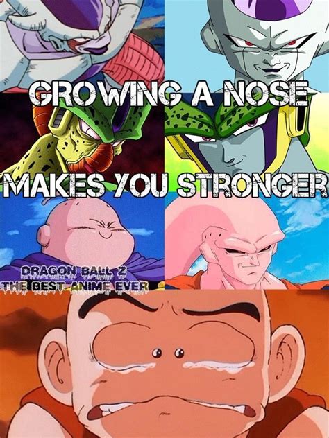Find funny pics about all the characters: haha!! krillin has no nose!! | Dragon ball, Dragon ball z ...
