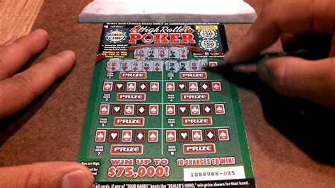 You must 18 or older to purchase, play or claim. $5 High Roller Poker Scratcher - CA Lottery - Beat A ...