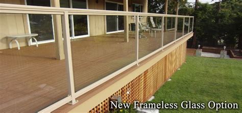 Aluminum railings are characterized by a diversity of forms, colors and architectural combinations. Aluminum Glass Railings | Glass railing deck, Deck railings, Railing design