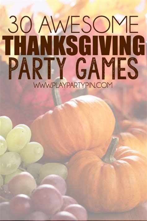 Essentially, fapping to the freebies is doing your part. 30 Fun Thanksgiving Party Games