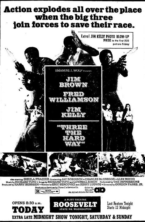 Here's our list of films made, wholly or partly, in chicago. June 28, 1974. Scenes filmed in Chicago. | The hard way ...
