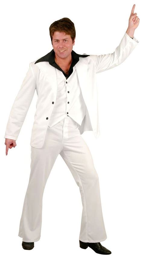 It is in the idea. Deluxe Adult Disco Fever White Leisure Suit Costume ...