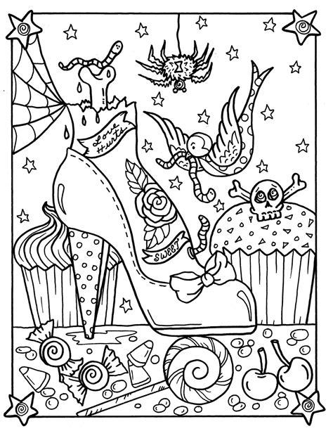 Coloring pages of sweet treats with baked goods such as cookies, cake, donuts as well as ice cream and candy Sweets Coloring Pages - Coloring Home