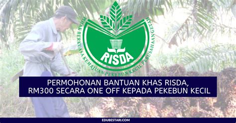 Dalam bajet 2017, kerajaan mengumumkan bantuan musim tengkujuh (bmt) kepada pekebun kecil dan penoreh getah bagi membantu meringankan beban mereka ketika musim tengkujuh membabitkan. Permohonan Bantuan Khas RISDA, RM300 Secara One Off Kepada ...