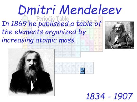 He divided the table in eight columns and seven rows. PPT - The Periodic Table PowerPoint Presentation - ID:1588027