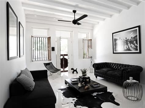 Black and white color contrast is one of the best combinations when it comes to interior or fashion design. Black and White Interior Ideas for Shophouse | Ideas for Home Garden Bedroom Kitchen ...