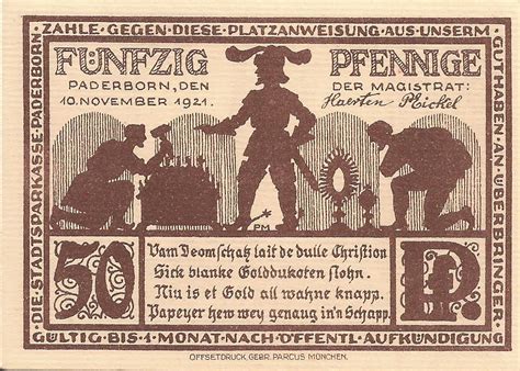 Geben sie jetzt die erste bewertung ab! 50 Pfennig - City of Paderborn (notgeld) - Numista