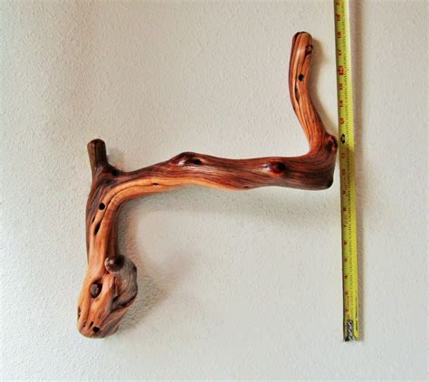 Usually, towel bars are used to hold on to larger bath towels, while bathroom towel rings are designed to. Unique Juniper Tree Branch Towel Bar with hooks for rustic ...