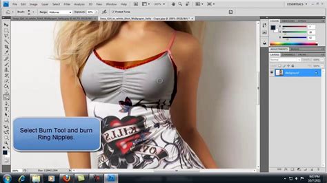 This will be the background for the clothing image. Photoshop Tutorial How to Make Wet Clothes.mp4 by Tokanu - YouTube