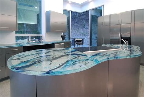 Kitchen countertop organizing ideas to maximize space with charm. Modern Glass Kitchen Countertop Ideas, Latest Trends in ...