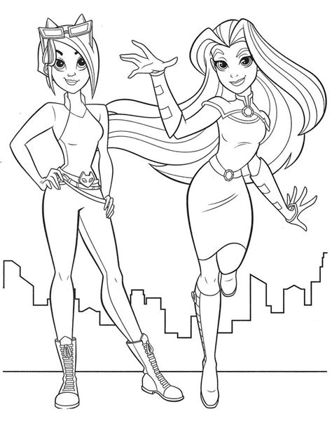 DC Superhero Girls Coloring Pages - Best Coloring Pages For Kids | Superhero coloring pages ...