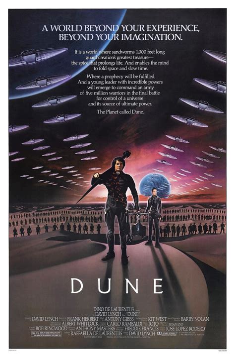 1984, sci fi, 2h 17m. Dune: A movie I once disliked but I now love